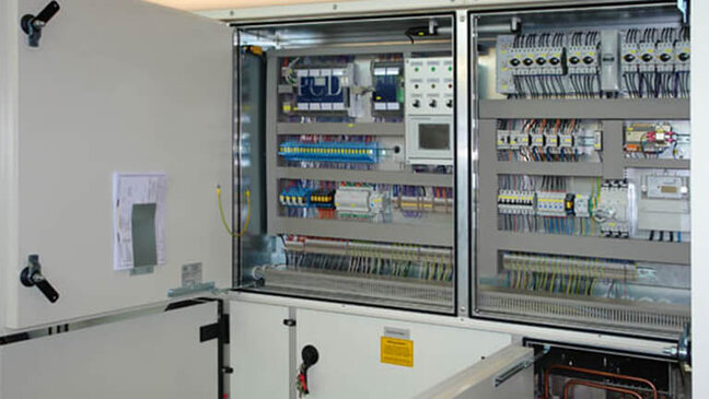 Open switch cabinet